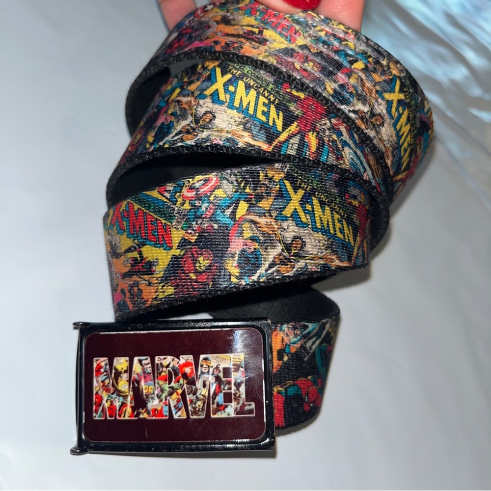 X-men marvel super hero Ratchet Belt Hulk Spider Man Thor Iron Man comics 45” L - Picture 13 of 15